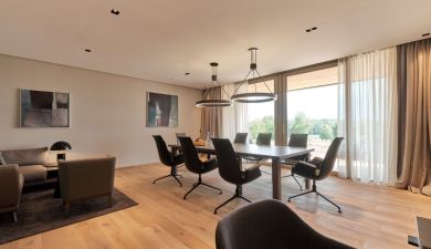 meeting room of the Öschberghof Suite in the black forest