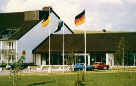 Golfhotel Öschberghof Schriftzug Haupteingang 1982