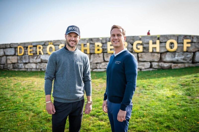 Golfprofi Martin Kaymer und Alexander Hengst
