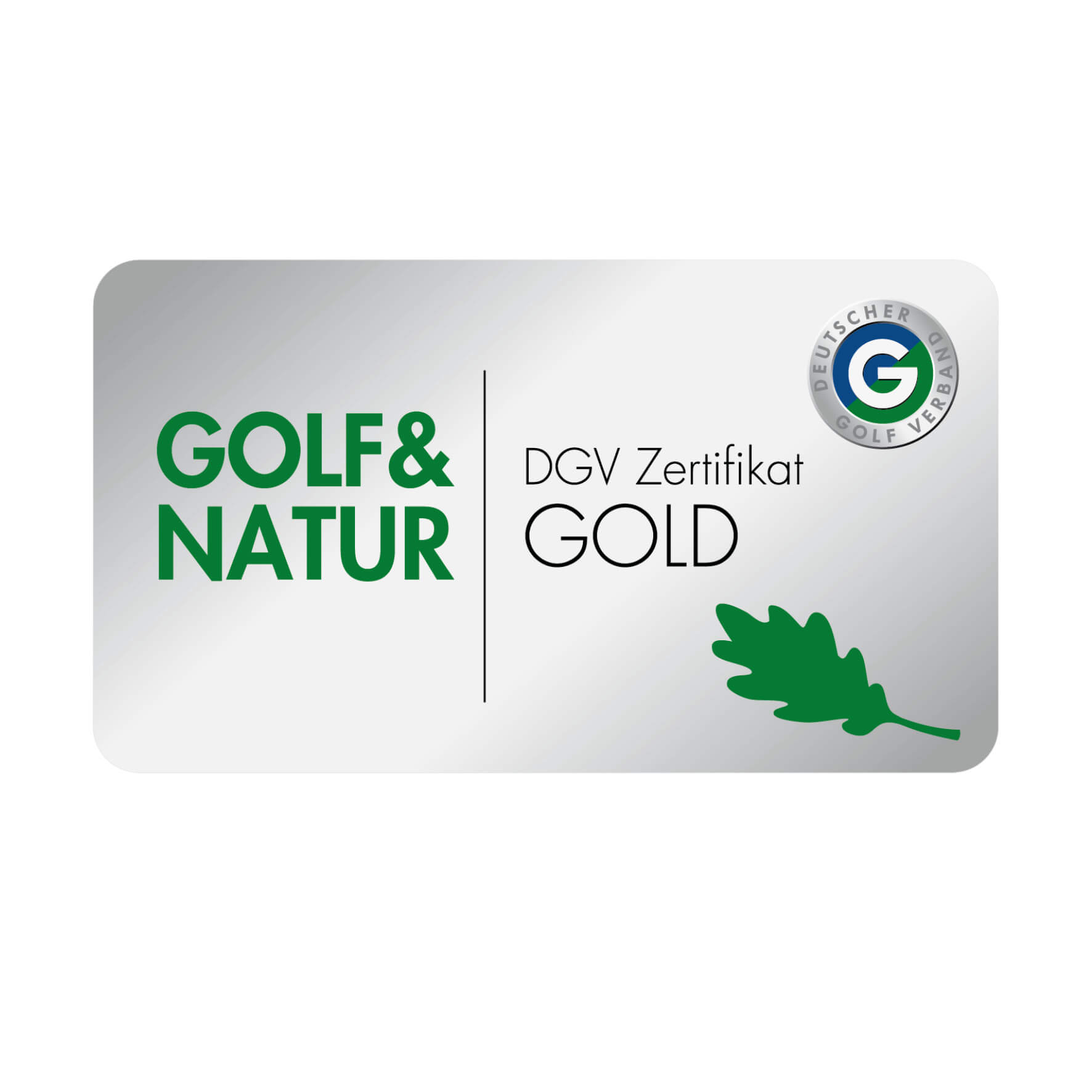Award Golf und Natur Gold 2021