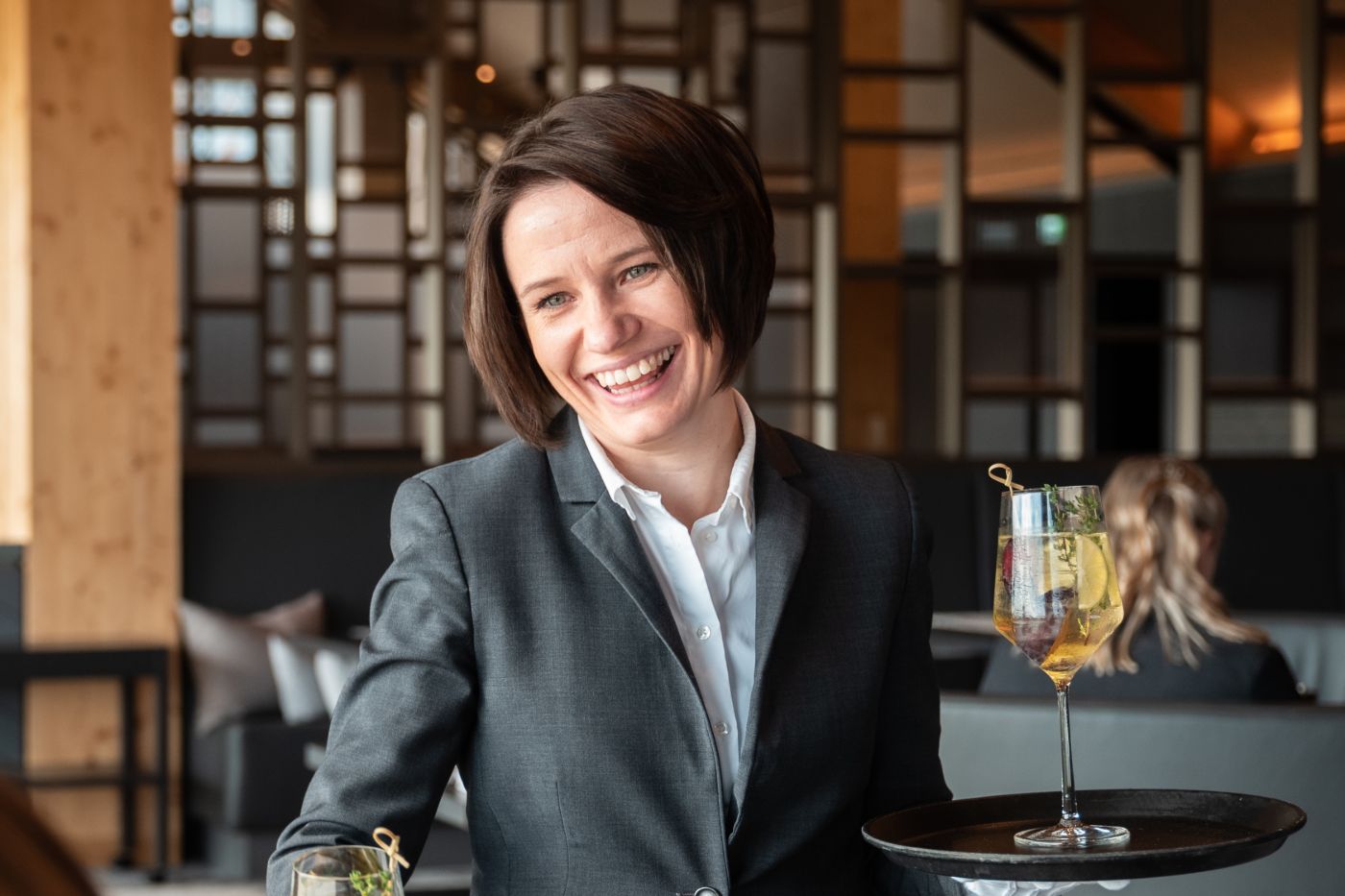 Öschberghof dining room service operation manager Elena Runge